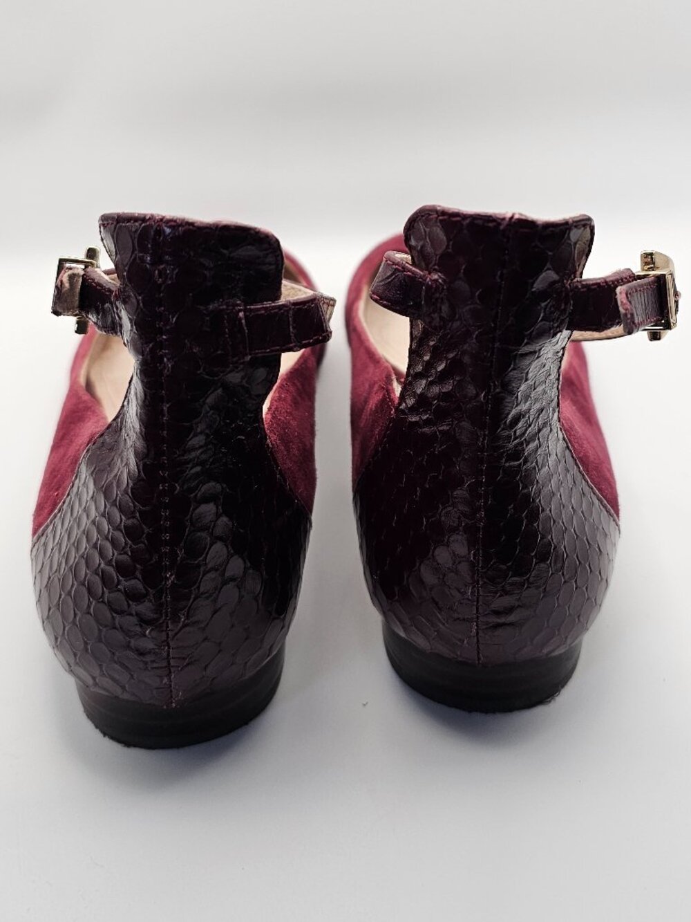 Louise et Cie Lo‑Berry Burgundy Suede Pointed‑Toe Flats – Approx. Size 8 - Picture 4 of 9
